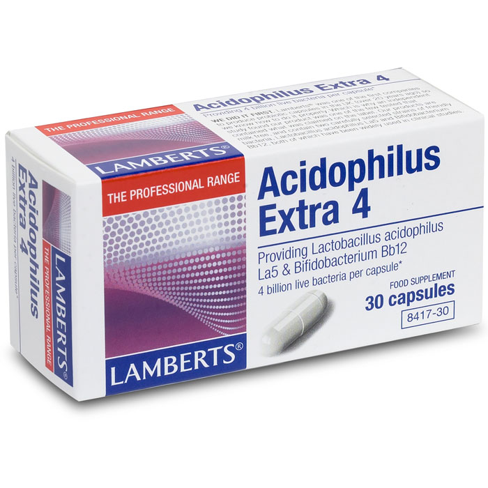 Lamberts Acidophilus Extra 4 (Milk Free) 30 Caps