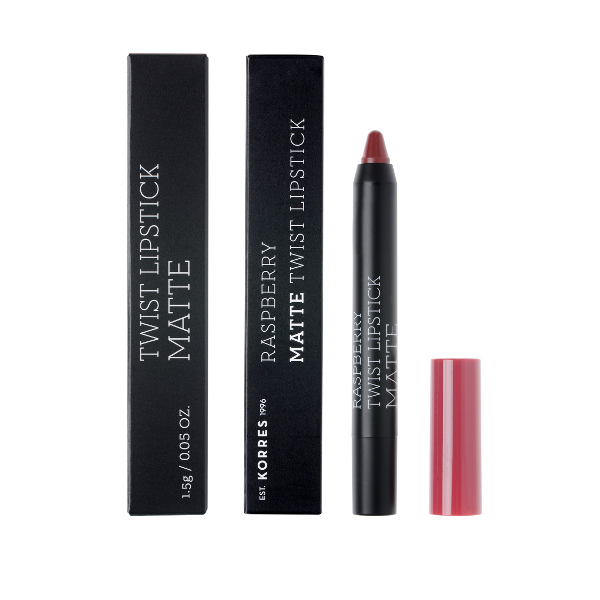 Korres Rasberry Matte Twist Lipstick Addictive Berry 1.5g