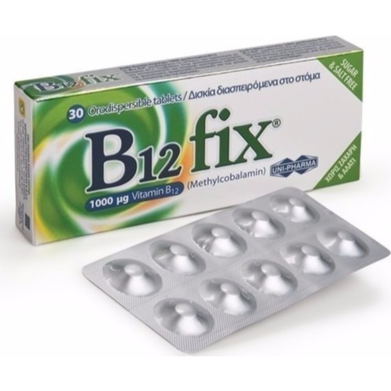 Uni-Pharma B12 Fix 1000IU 30 Tabs