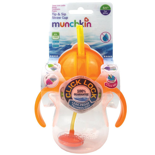 Munchkin Click Lock Tip & Sip Straw Cup