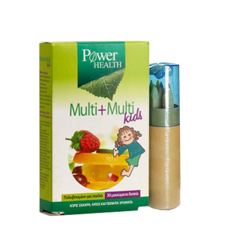 Power Health Multi+Multi Kids, 30S + Δώρο Σετ Ζωγραφικής