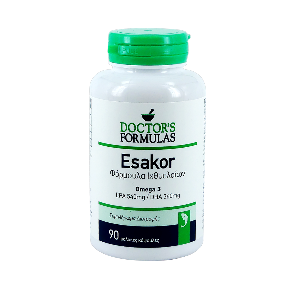 Doctor's Formulas Esacor Omega 3 Φόρμουλα Ιχθυελαίων 90 Softgels