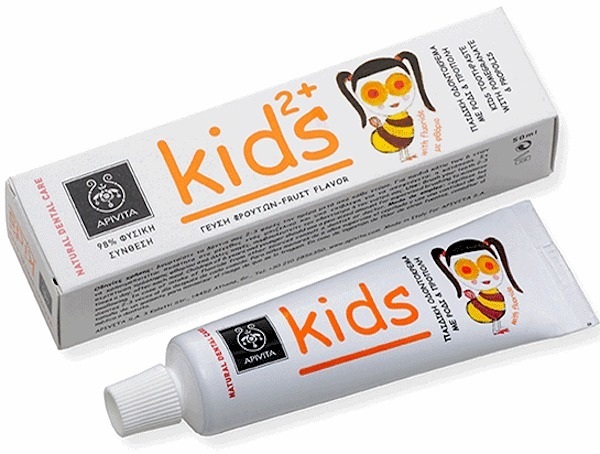 Apivita Natural Dental Care Kids 2+ Παιδική Οδοντόκρεμα 50Ml