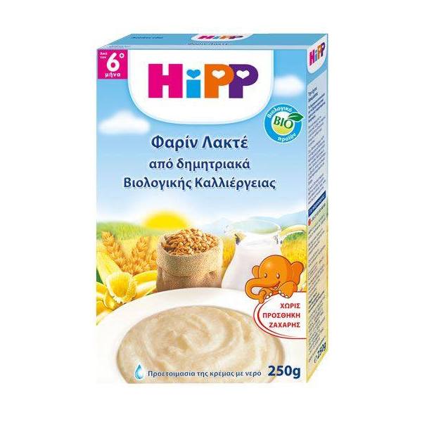 Hipp Βιολογικη Φαριν Λακτε Απο Τον 6Ο Μηνα 250Gr