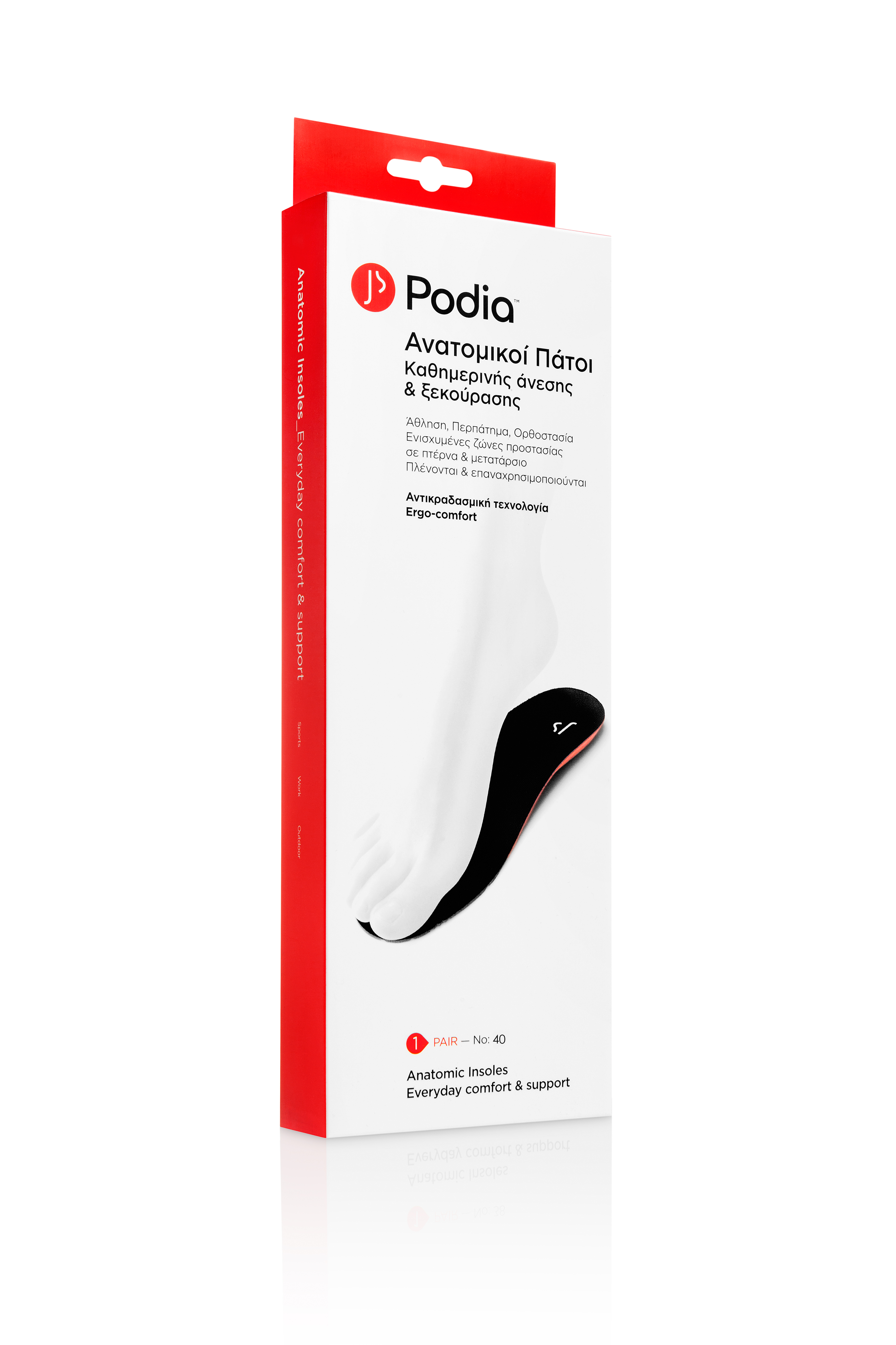 Podia Anatomic Insoles  No40  