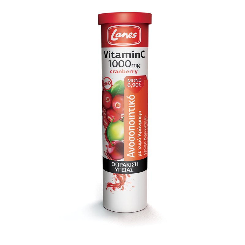 Lanes Vitamin C 1000mg Cranberry 20effervent