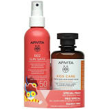 Apivita Set Bee Sun Safe Hydra Sun Kids Lotion SPF50 200ml + Kids Care Gentle Kids Hair & Body Wash 250ml