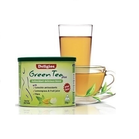 Deligios Green Tea Plus Με Κατεχίνες, Λουίζα & Εσπεριδοειδή 230gr