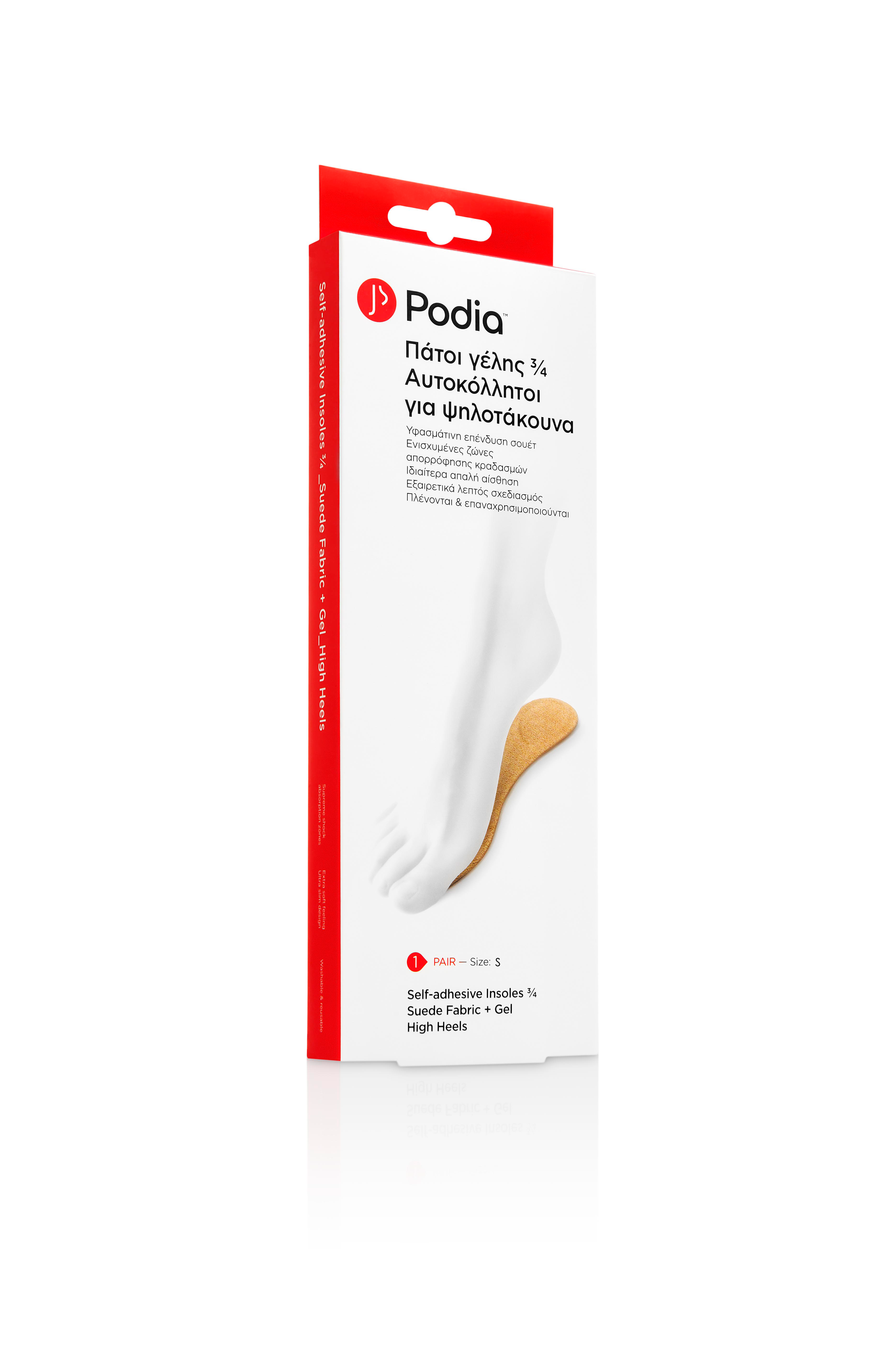 Podia Insoles 3/4 High Heels Small