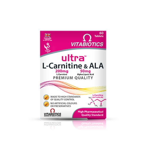 Vitabiotics Ultra Ala & L-Carnitine 60 Tabs