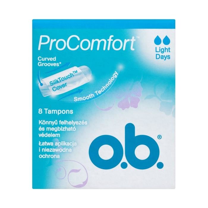 O.B. Pro Comfort Light Days 8 Tampons