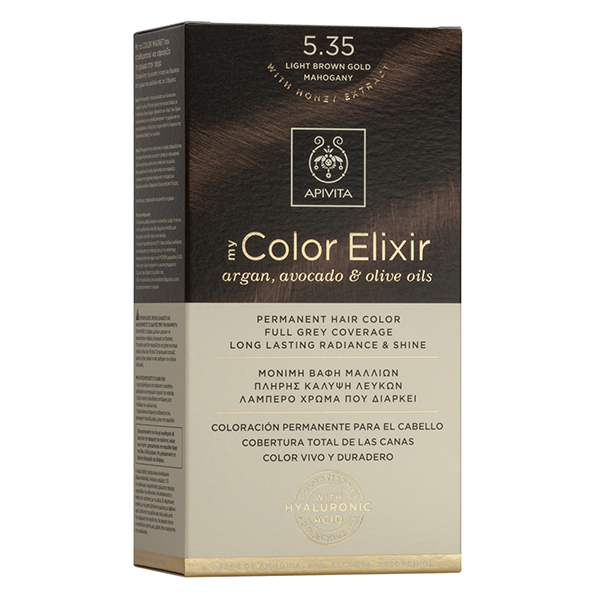 Apivita My Color Elixir 5.35 Καστανό Ανοιχτό Μελί Μαόνι