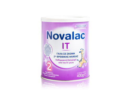 Novalac IT2 Γάλα Σκόνη 2ης Βρεφικής Ηλικίας Από Τον 6ο Μήνα Για Την Δυσκοιλιότητα 400g