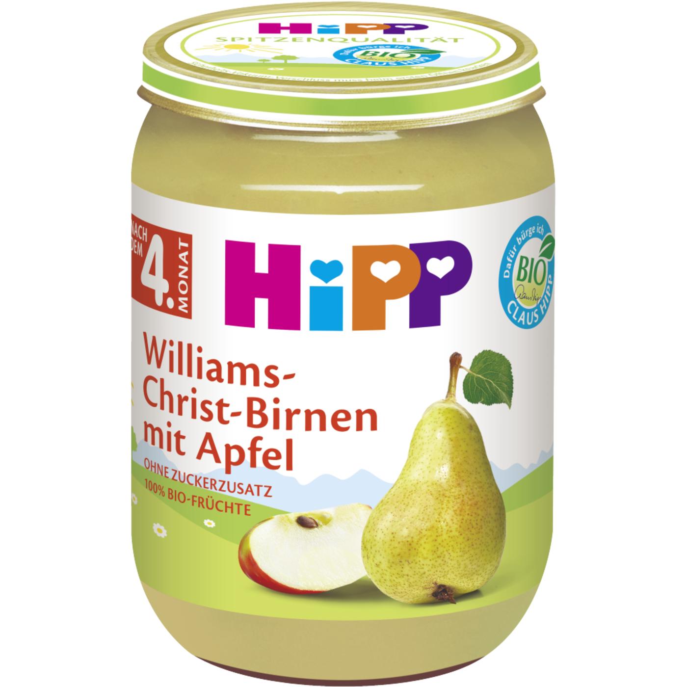 Hipp Αχλάδι Williams 4ο μήνα 190g