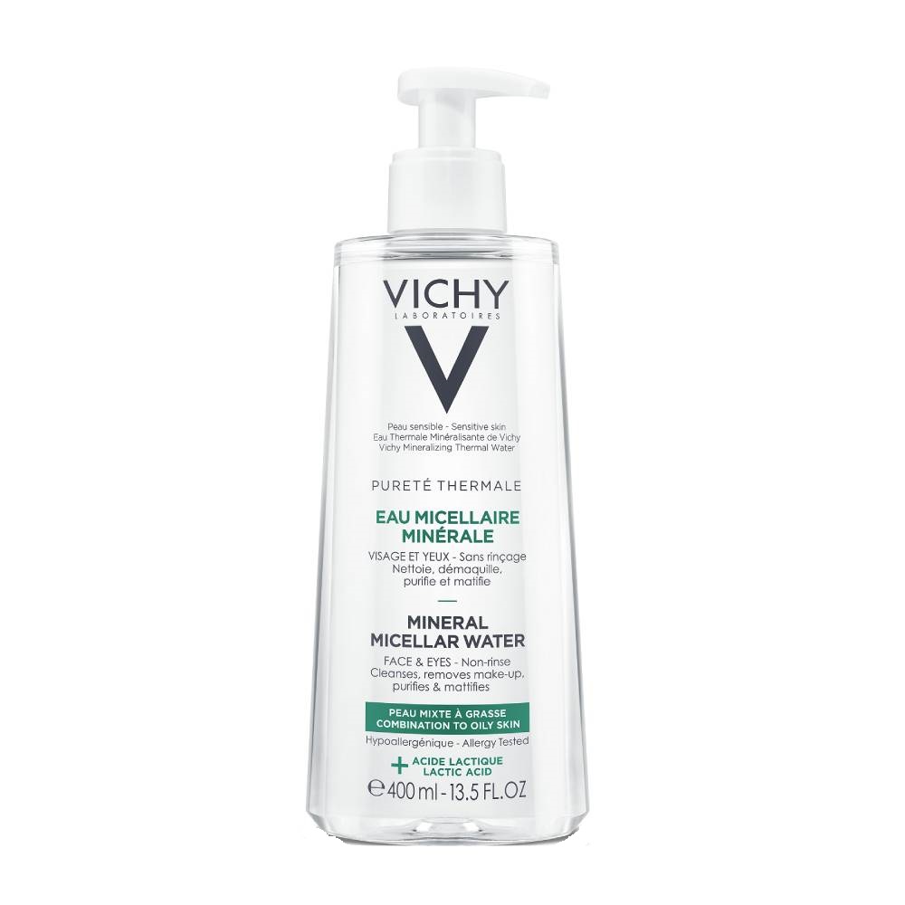 Vichy Purete Thermal Mineral Micellar Water Combination To Oily Skin 400ml