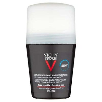 Vichy Homme Deodorant Roll On Peaux Sensibles 48Η 50Ml