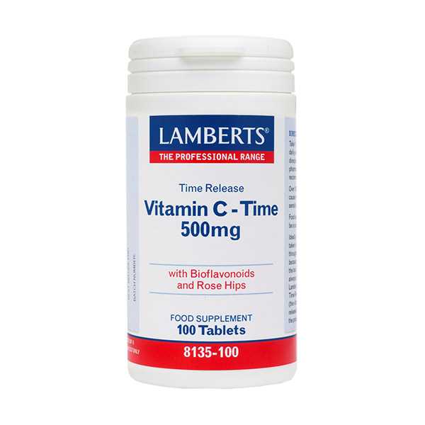 Lamberts Vitamin C 500 mg (Time Release) 100 Tabs