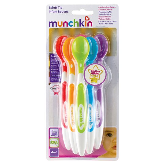 Munchkin 6 Soft Tip Spoons