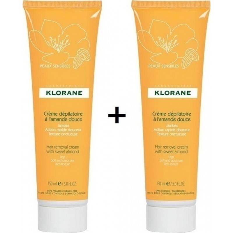 Klorane Creme Depilatoire Tres Douce 2X150Ml