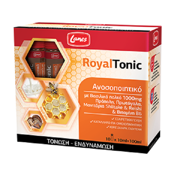 Lanes Royal Tonic Με Βασιλικό Πολτό 10 Μονοδόσεις 10Ml