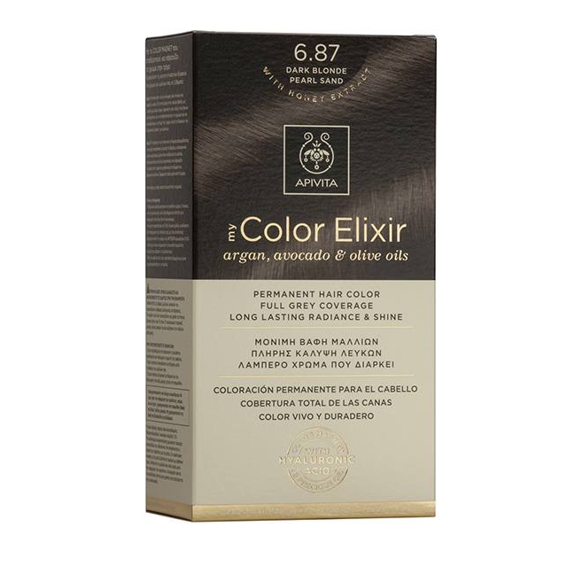 Apivita My Color Elixir 6.87 Ξανθό Σκούρο Περλέ Μπέζ