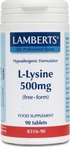 Lamberts Ami L-Lysine 500Mg 90Tabs