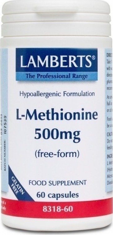 Lamberts L-Methionine 500Mg 60 Caps