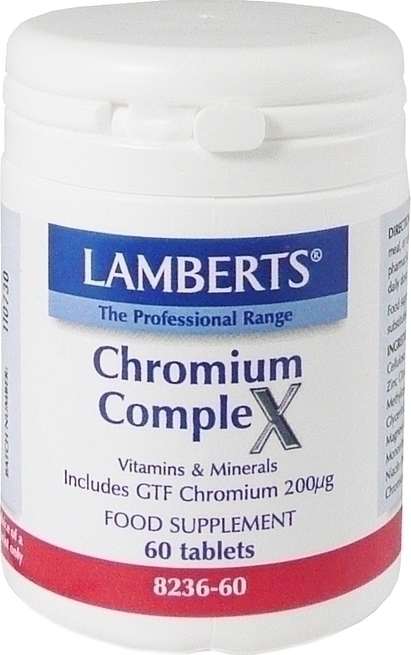 Lamberts Chromium Complex  200μg 60 Tabs