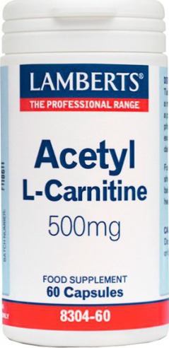 Lamberts Acetyl  L-Carnitine 500Mg 60 Caps