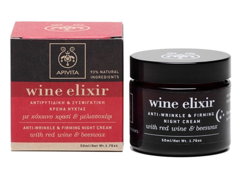 Apivita Wine Elixir Αντιρυτιδική Και Συσφιγκτική Κρέμα Νύχτας 50Μl