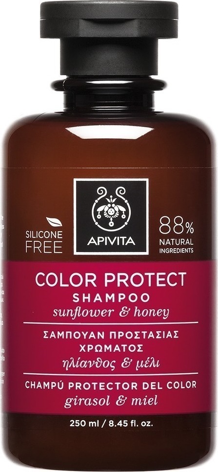 Apivita Σαμπουάν Προστασίας Χρώματος με Ηλίανθο & Μέλι 250Ml