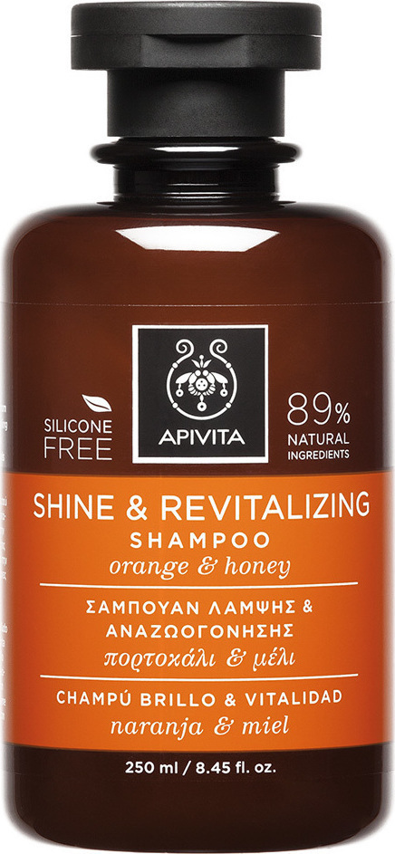 Apivita Shampoo Shine & Revitalizing Orange & Honey 250Ml