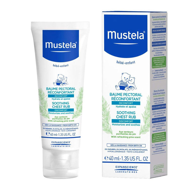 Mustela Soothing Chest Rub 40ml