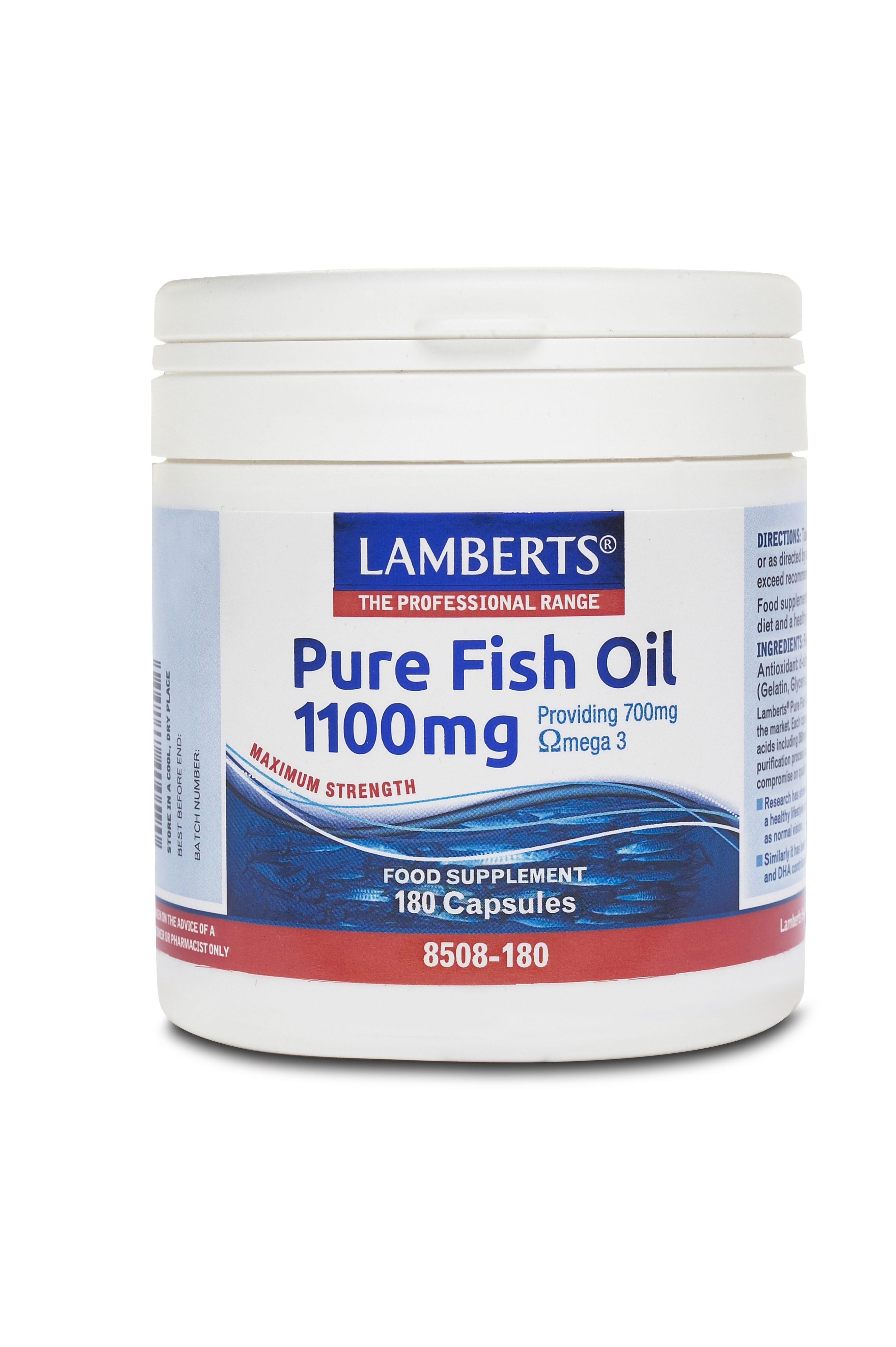 Lamberts Pure Fish Oil 1100Mg 180 Caps