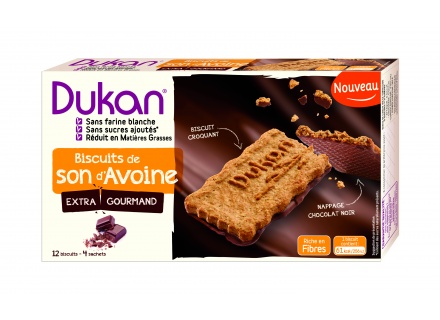 Dukan Μπισκότα Βρώμης Με Επικάλυψη Σοκολάτας