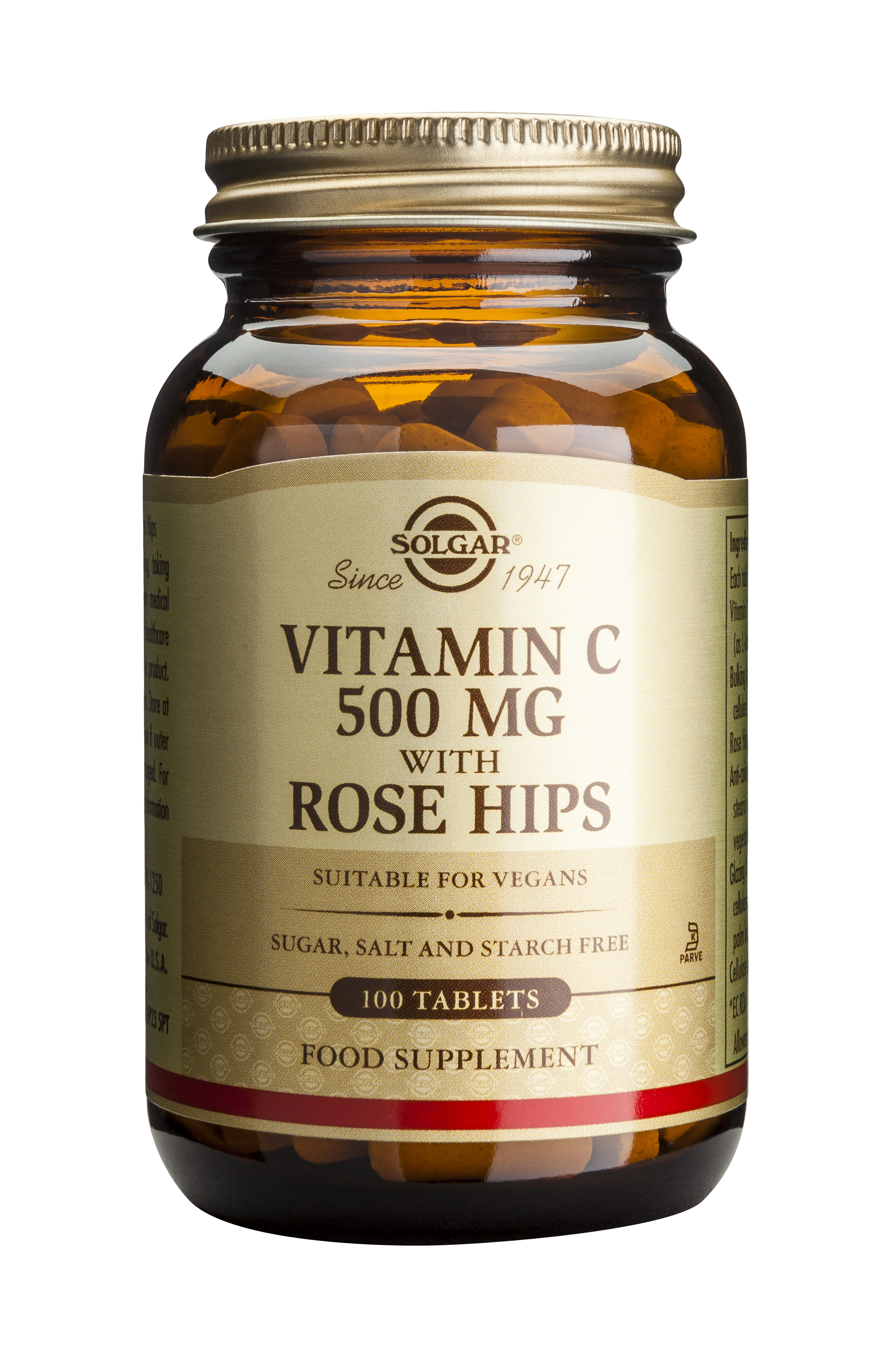 Solgar Vitamin C With Rose Hips 500Mg 100 Tabs