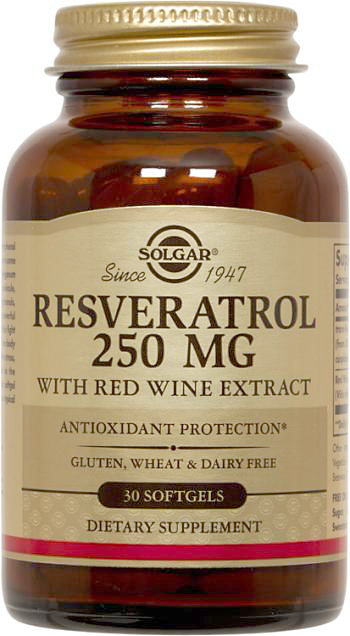 Solgar Resveratrol 250Mg 30 Softgels