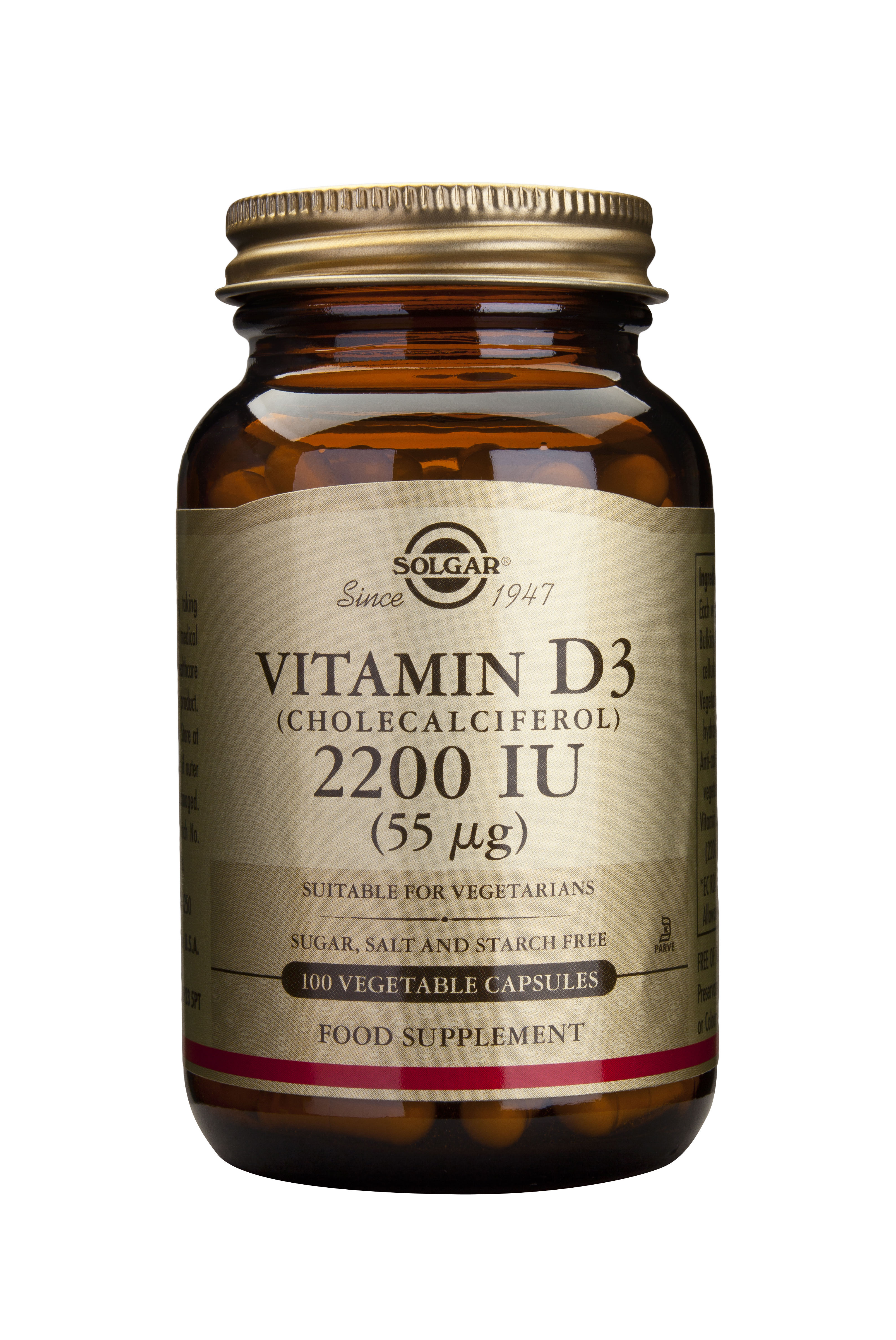 Solgar Vitamin D3 2200Iu 100 Veg.Caps