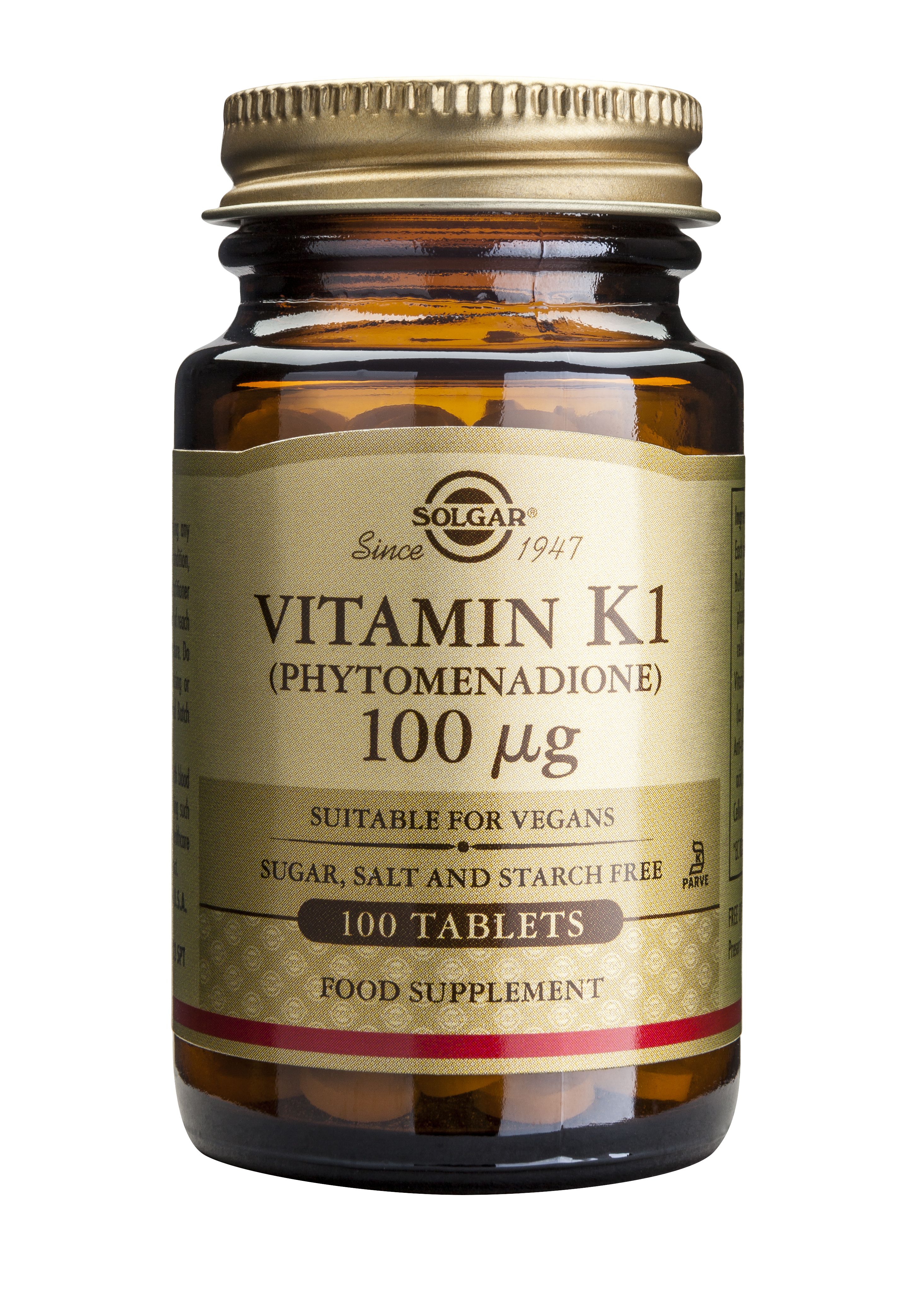 Solgar Vitamin K1 100Mcg Tabs 100S
