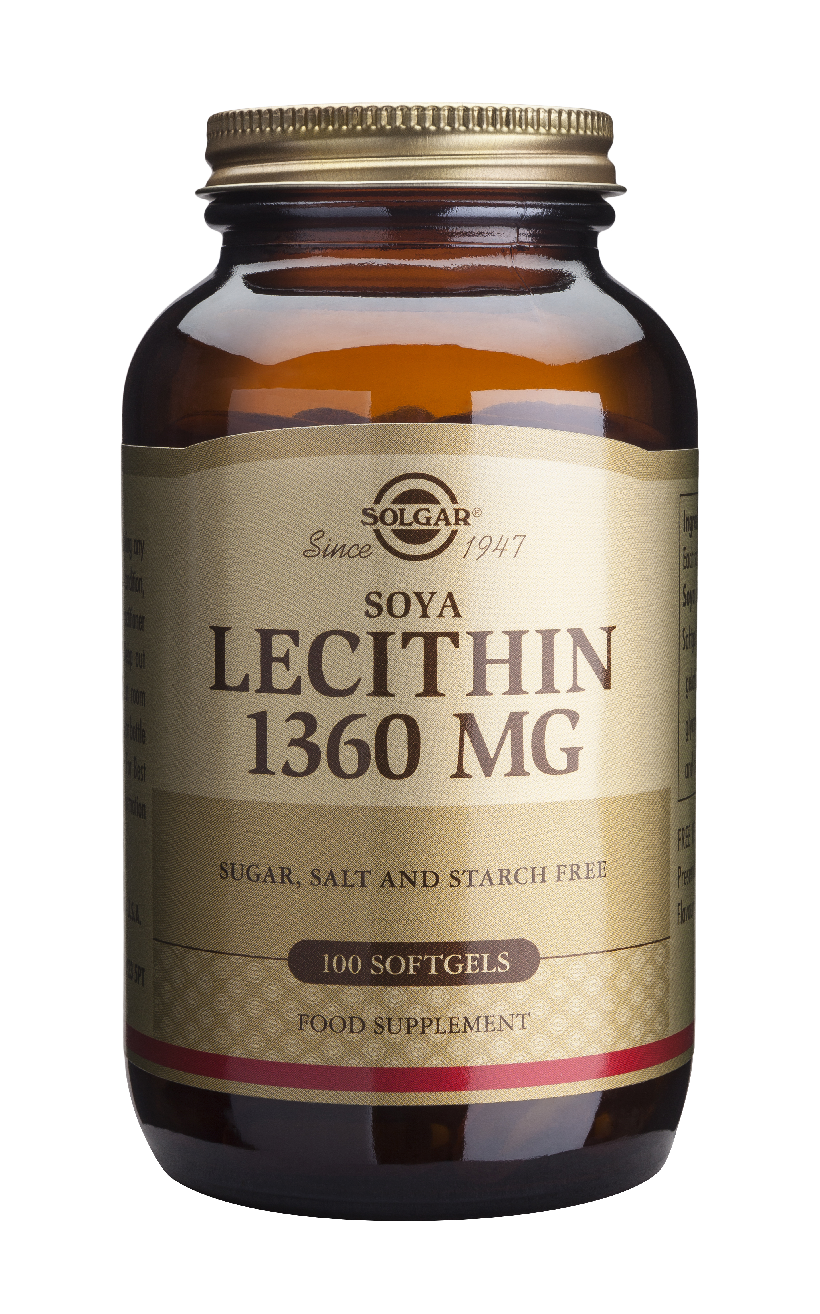 Solgar Lecithin 1360Mg Softgels 100S