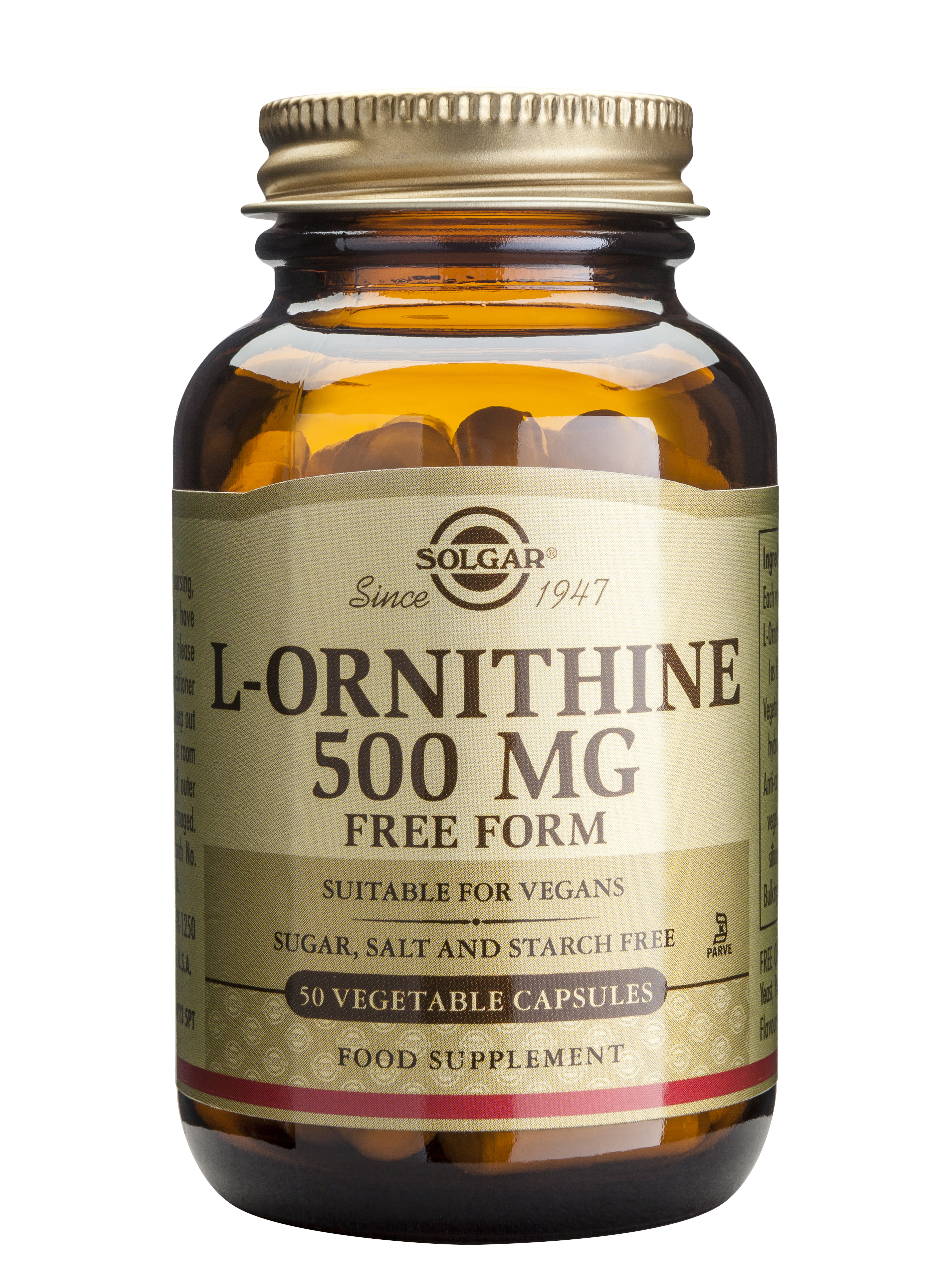 Solgar L-Ornithine 500Mg Veg.Caps 50S