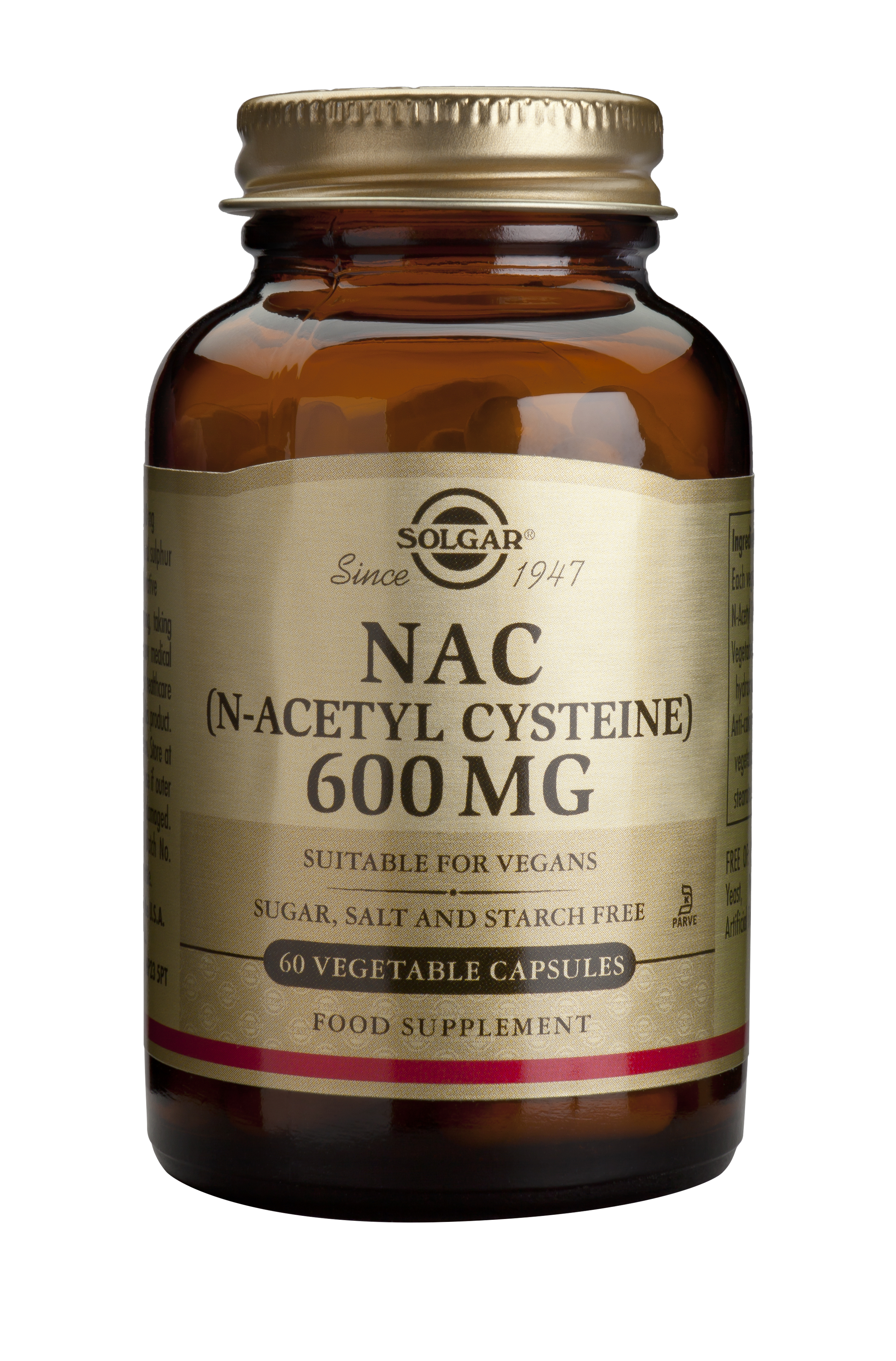 Solgar N-Acetyl-L-Cysteine (NAC) 600Mg Veg.Caps 60S