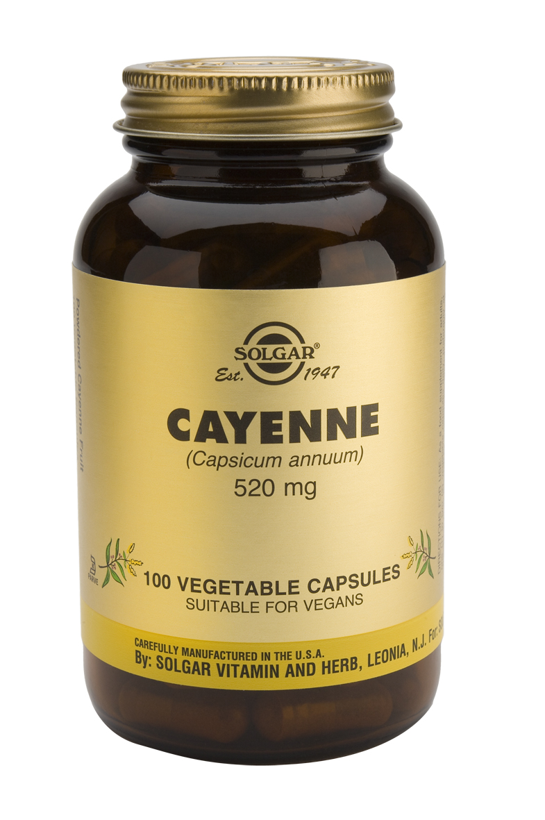 Solgar Cayenne 520Mg Veg.Caps 100S