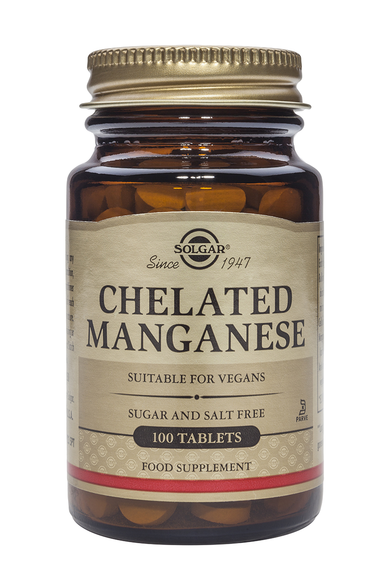 Solgar Chelated Manganese 8Mg Tabs 100S