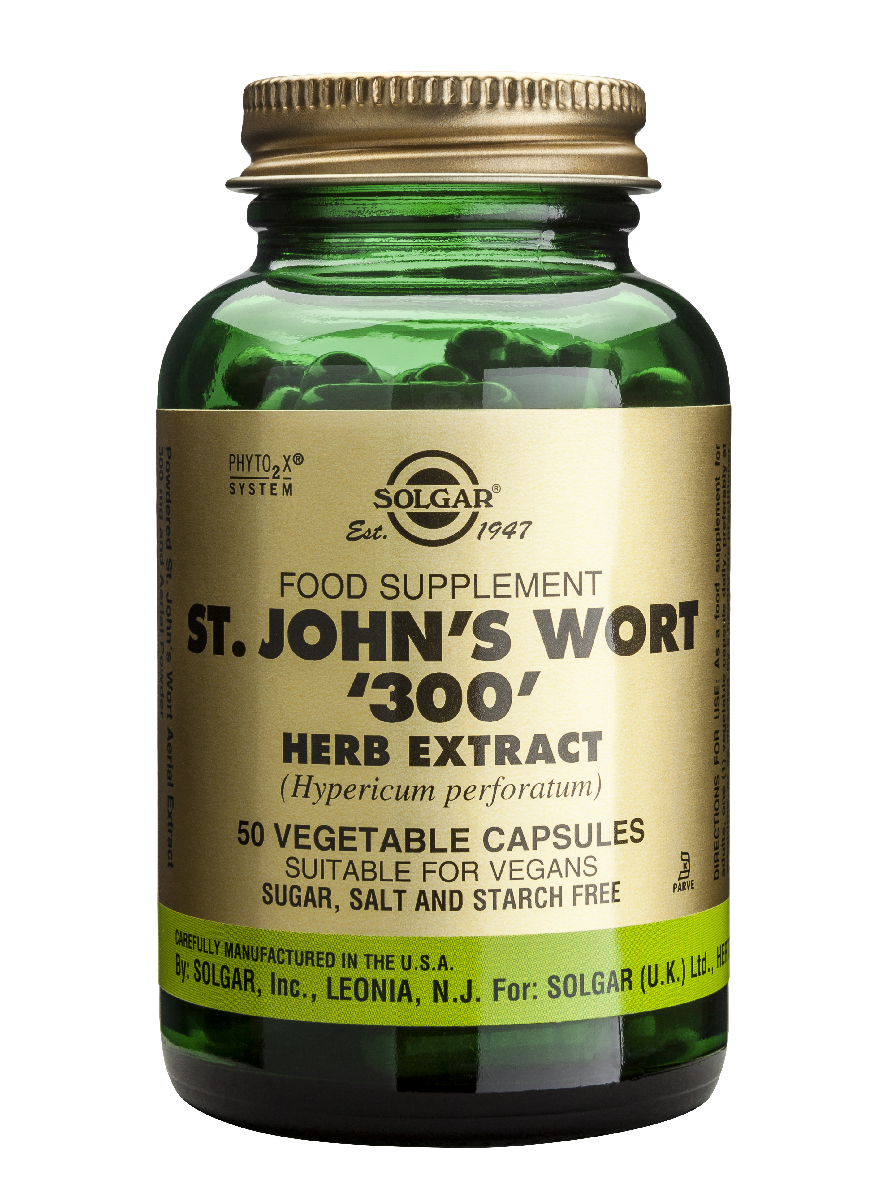 Solgar St.John's Wort Herb Extract 300Mg Veg.Caps 50S