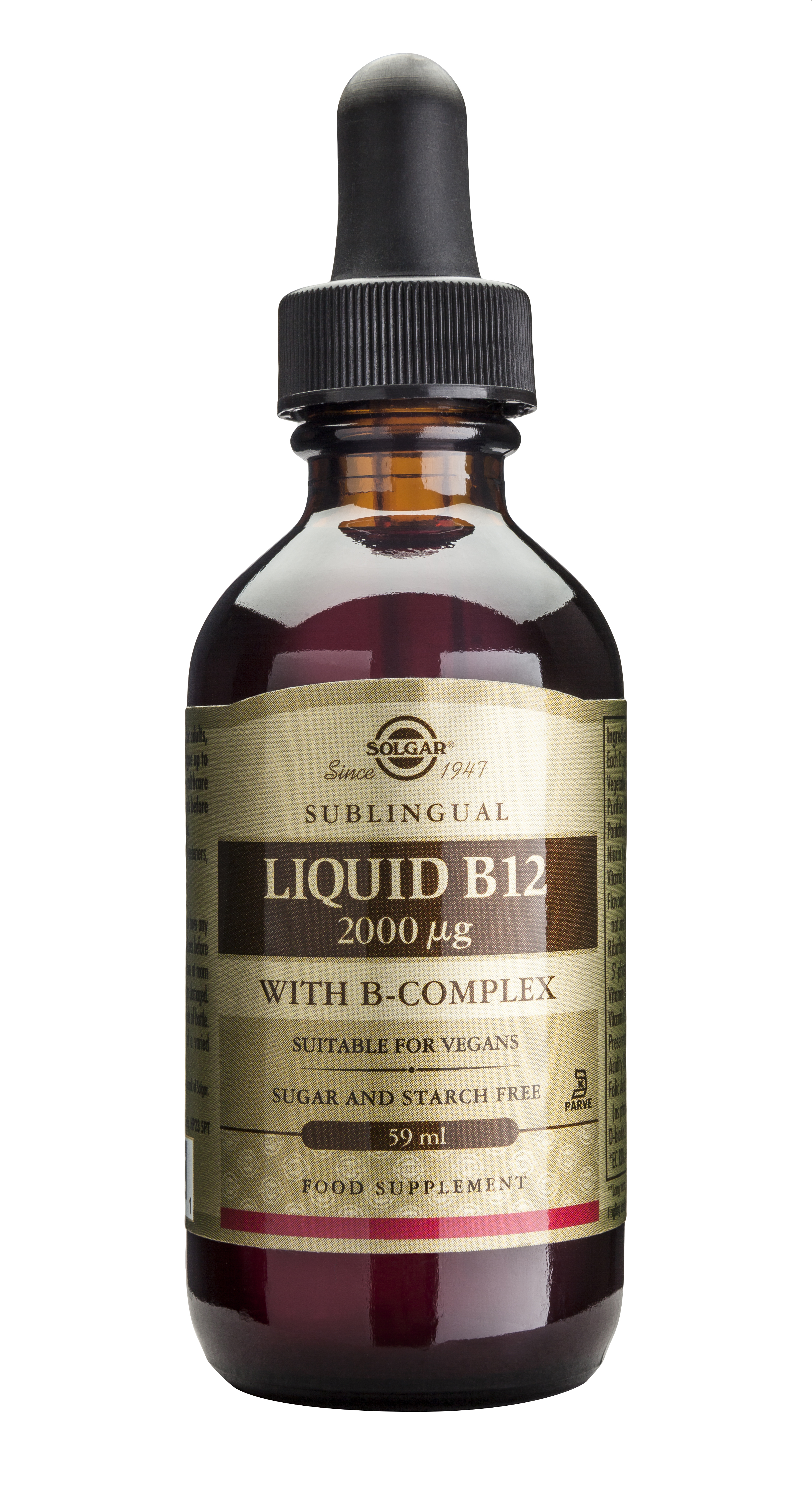 Solgar VitAMIN B12 2000Μcg With B-Complex Liquid 59Ml