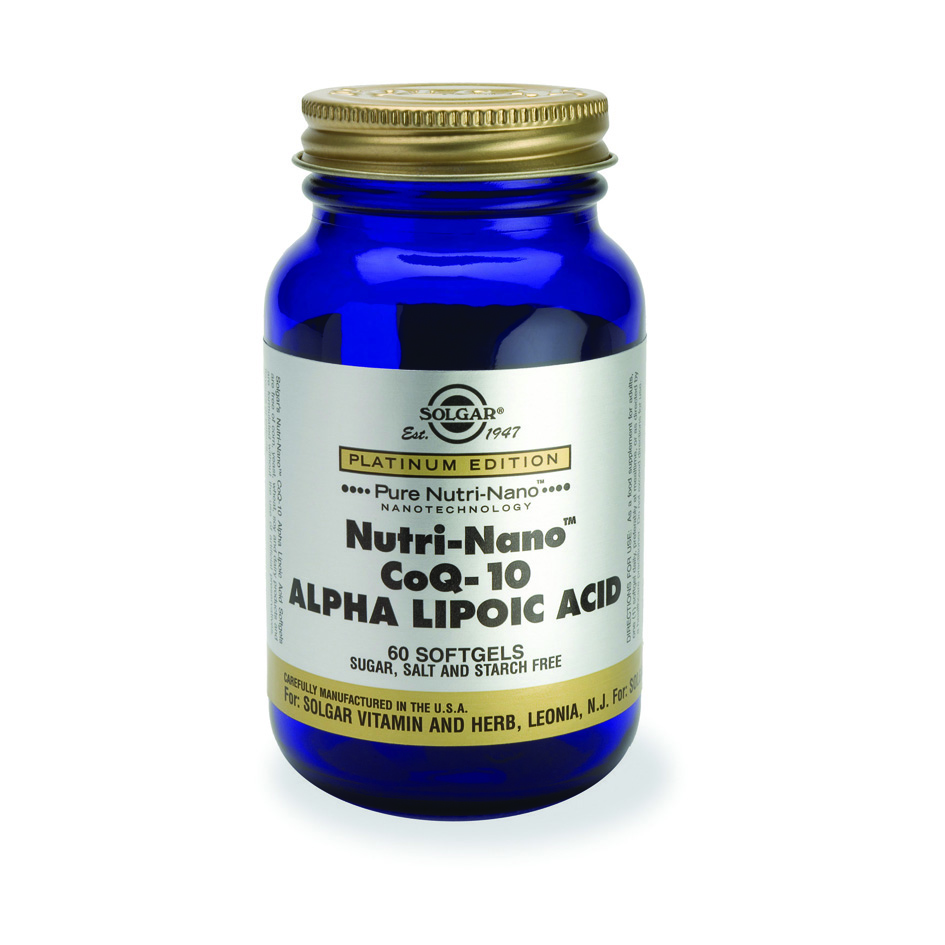 Solgar Nutri-Nano CoQ-10 Alpha Lipoic Acid Softgels 60S