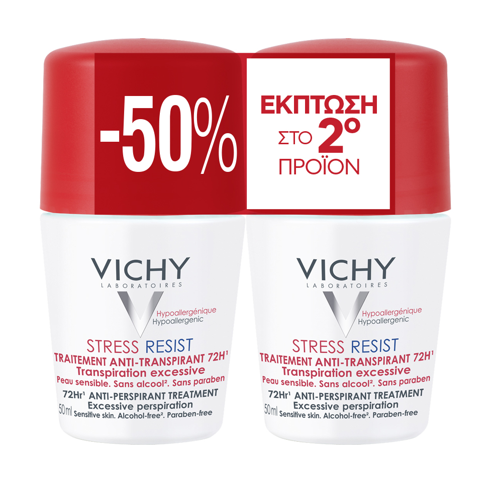 Vichy Deodorant  Roll-on Stress Resist 2Χ50Μl