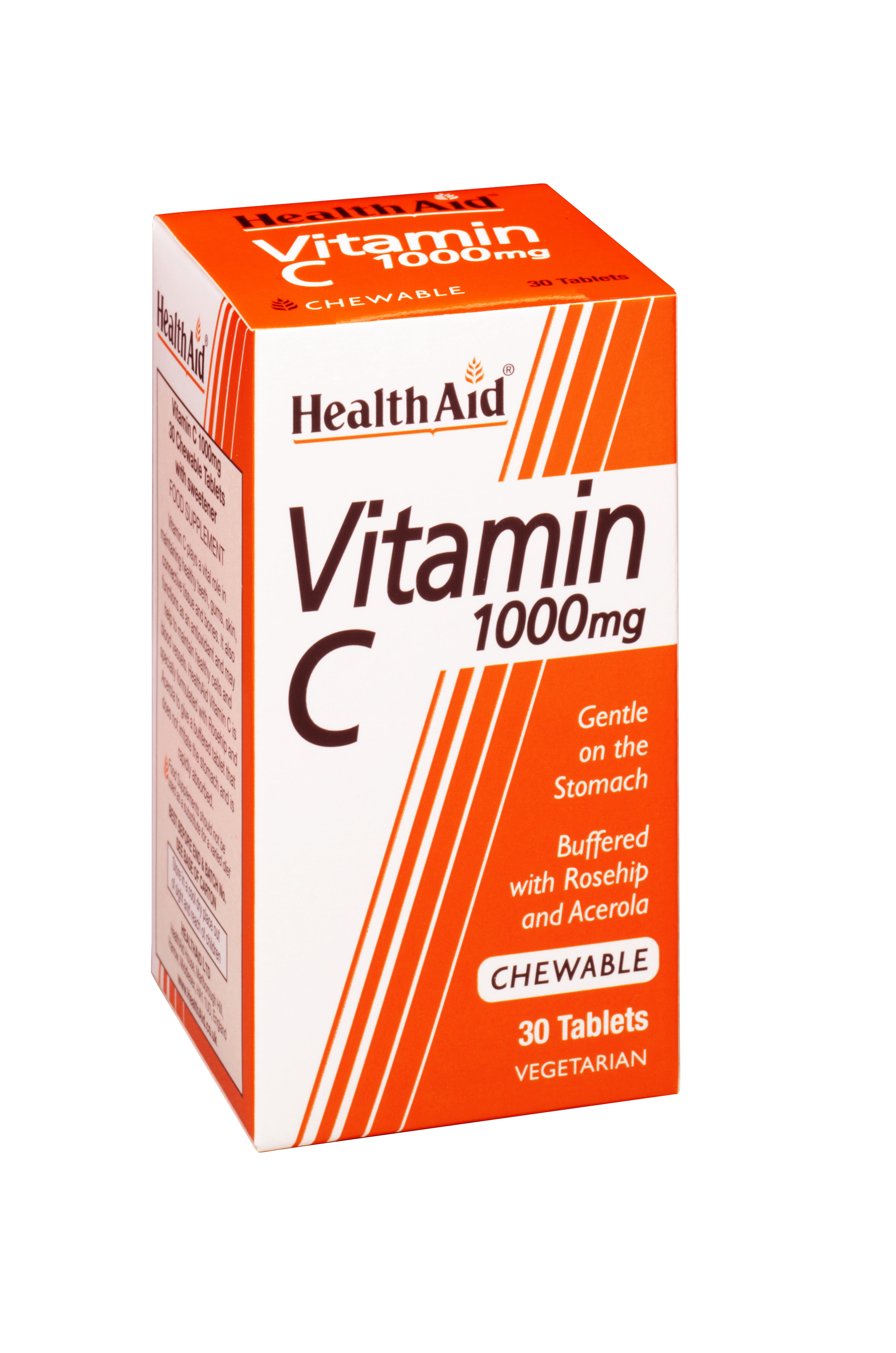 Health Aid Vit C 1000Mg Chewable Rosehip 30Tabs