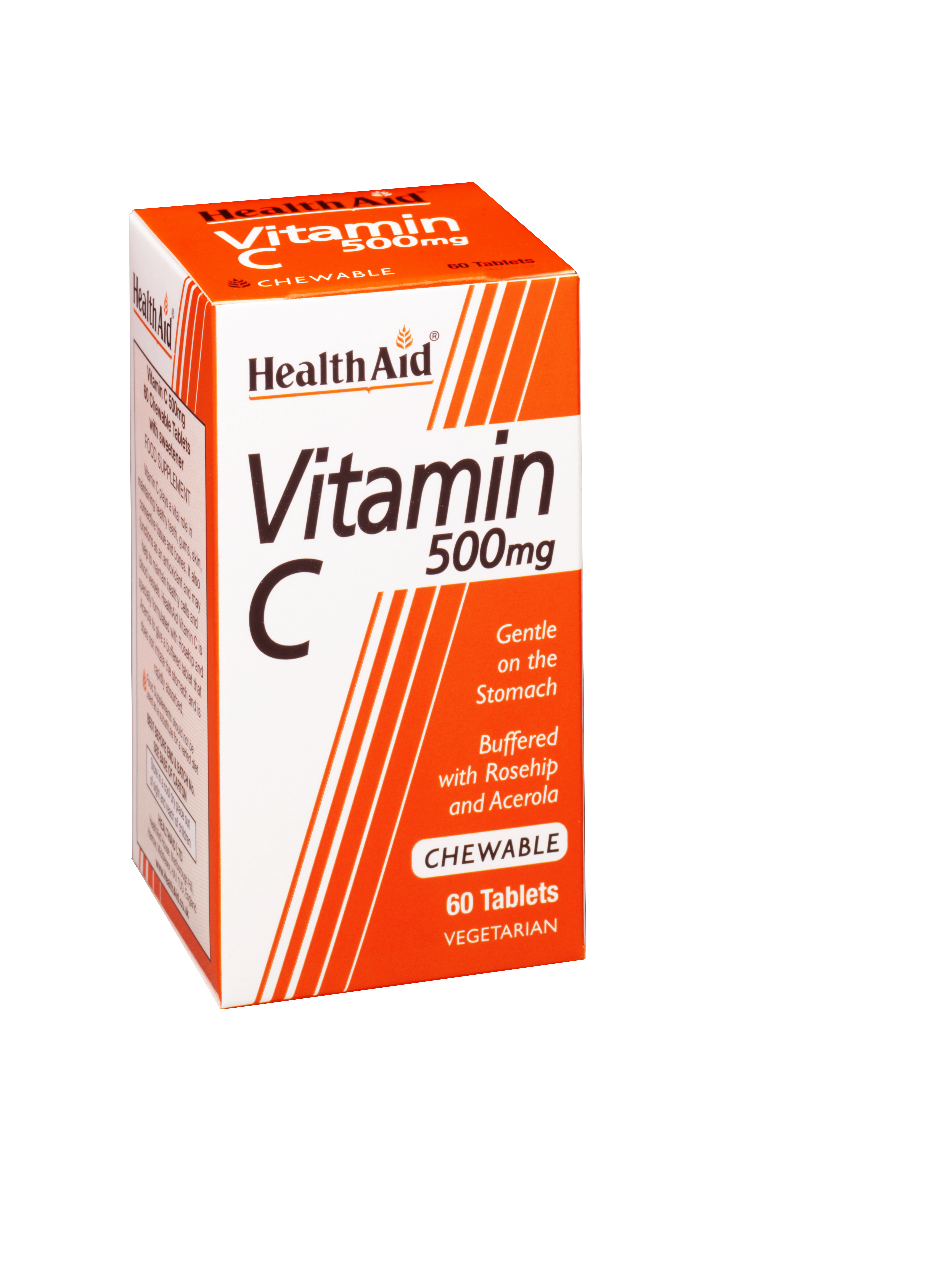 Health Aid Vit C 500Mg Rosehip Chewable 60Tabs